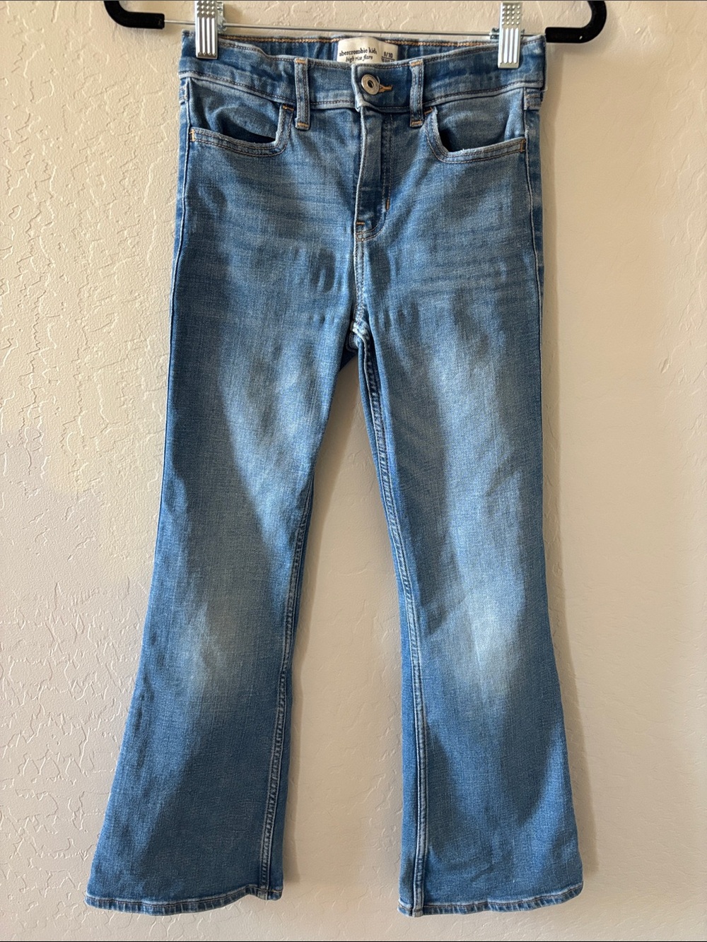 abercrombie kids light blue flared jeans